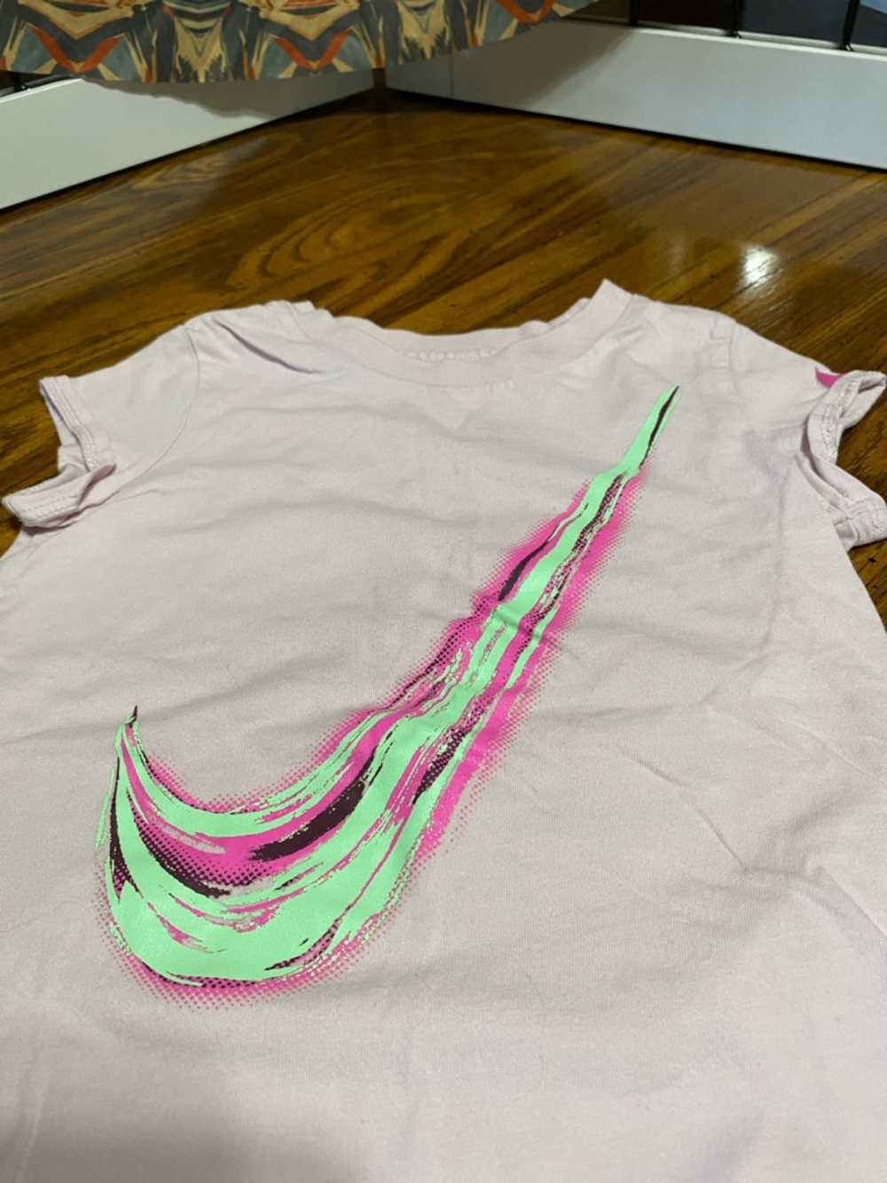4 Nike Girls' Active Shorts & Tees Sets - Pink, Coral, Blue, Gray, Black - Picture 11 of 14